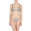 Emporio Armani Swimwear Women's Lurex Textured Yarn Triangle And Brief Bikini Set, Print Animalier, S, Stampa Animalier, S