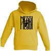 BrolloGroup Felpa con Cappuccio Messi 10 Felpe Tifosi Calcio Barcellona Taglie Bambino Ragazzo Uomo PS 32714-006 (Giallo, 9/11 Anni)