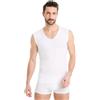 FINN Canottiera Invisibile Uomo Scollo a V - Maglia Intima Senza Maniche | La spalla resta coperta e niente si vede dal colletto aperto. 94 % modal Lenzing, otto taglie dalla S alla 5XL