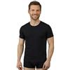 VP PINUCCIO VENEGONI Set da 2 Magliette Intime Uomo Cotone | Girocollo, Manica Corta, Bianche e Nere, Comfort Quotidiano | Made in Italy (IT, Testo, L, Regular, Regular, Nero)