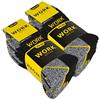 sockenkauf24 10 o 20 Paia Calze Lavoro Corti Uomo Cotone WORK (47-50 10 Paia Nero/Grigio)
