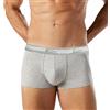 Intimitaly COTONELLA - Boxer Uomo Cotone Elasticizzato Pacco da 4 Bielastico Mutande Uomo Cotone Intimo Mutande Uomo Colorate alla Moda Bianchi Neri Grigio