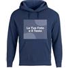 Cimpress Felpa Personalizzata con Cappuccio da Uomo, Taglie S-2XL, Stampa Fronte con Logo, Testo o Immagine, Ideale per Eventi, promozione, Regali di Natale, M, Blu Marino