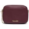 Braccialini Jinny Leather Borsa a tracolla in pelle di colore platino dalla linea compatta e minimalista. Con una tracolla regolabile con catena che aggiunge un tocco raffinato. Dotata di zip con