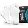 PODOKS® Calze Compressione Graduata Uomo & Donna | Tessuto Coolmax | Allevia la Fascite Plantare | Imbottitura Strategica e Separazione del Primo Dito