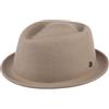 LIERYS Blank Pork Pie Ladies Men Cappello in Feltro Idrorepellente Schiacciabile Lana Estate Inverno
