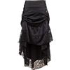Zooma Donna Corsetto Maniche Lunghe con Gonna Lunga Jacquard Cincher della Vita Vestito di Due Parti
