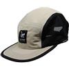 Surf Monkey Cappellino sportivo a 5 pannelli, in poliestere riciclato, impermeabile, Fluorine-Free DWR, per adulti, beige, Taglia Unica