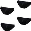 Faringoto Slip ultra leggeri e traspiranti in seta ghiaccio da uomo, micro rete traspirante, biancheria intima per il relax notturno, 4 nero, L