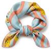 Vivisence Donna Foulard Di 100% Seta 45 X 45 Cm Bordi Arrotolati A Mano Comfort Sulla Pelle