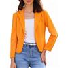 Allegra K, Blazer casual elegante aperto sul davanti, per ufficio e lavoro, casual, leggero ed estivo, corto