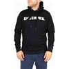 Diesel Felpa con Cappuccio Nera con Logo S-Agnes