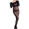 HTRUIYATY Donna Bodystocking Collant Catsuit Sexy Bodysuit Lingerie Collant Nylon Trasparente Opaca Bodystocking
