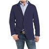DONGPAO Cardigan da Uomo Maglione Collo Sciallato Giacca Blazer in Maglia Cappotto Sportivo Slim Fit Blazer Vintage Elegante da Lavoro Casual Maglione Lavorato A Maglia Bottoni Giacche con Tasche M