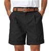 Zetieny Pantaloncini Estivi da Uomo in Cotone e Lino con Elastico in Vita | 50% Cotone 50% Lino, Pantaloni Corti Uomo, 2 Tasche Laterali, Chiusura con Bottoni e Zip, Tessuto Senza Elasticità, Casual