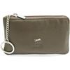 JAGUAR - Portachiavi Uomo, Portachiavi in Pelle Vera Dotato di 2 Cerniere per Riporre Vari Oggetti, Astuccio Borsellino 14x7,5x1cm Arriva in Scatola Firmata Adatta per Regali - Oliva