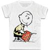 3styler T-Shirt Uomo Bianca Charlie dei Fumetti - Bad Version - Linea Collection - Cotone Fiammato (Slub) 150 gr/mq (XL, Bianco)