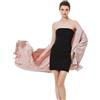 BEAUTELICATE Stola Donna Cerimonia Elegante Raso Coprispalle Scialle con Trama Cerimonia Oro Argento per Matrimonio Festa Abito da Sera Regalo