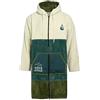WAVE HAWAII ZIP - Poncho da surf per taglie da 155-185 cm in 100% cotone biologico, aiuto per il cambio d'abito per nuoto, spiaggia, surf, doccia, poncho da surf per donne, uomini, adulti, S
