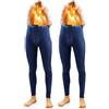 sesto senso Calzamaglia Lunga Uomo Cotone 2 Pack Biancheria Intima Pantaloni Termici Funzionali (L, Blu Scuro)