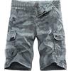 MJGkhiy Pantaloncini Uomo Cargo Offerta Oversize Pantaloni Lavoro Casual Corti Larghi Pantaloncini Classico da Uomo Vintage Shorts Rip-Stop Militari Pantaloncini Cargo Bermuda Uomo Con Tasche Laterali