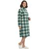 Viterbo Biancheria Vestaglia Donna In Morbido Coral Fleece Invernale Con Cerniera Zip LWW00511 (Topazio, S)