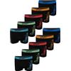 LOREZA ® 10 Boxer per Ragazzi Intimo Microfibra Mutande Senza Cuciture (10-12 Anni), Modello 4