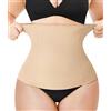 Gotoly Pancera Contenitiva Donna Corsetto Stringivita Dimagrante Corpo Waist Trainer Modellante Pancera Post Parto Recupero Senza Cuciture Shaping Body Shaper (Beige, XL)