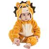 HAHASHOW Neonato Pagliaccetto Inverno Animale Pigiama Jumpsuit 2-36 Mesi | Con cappuccio, cerniera scorrevole, in flanella, lavabile in lavatrice, perfetto per il Carnevale e Halloween
