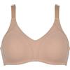 Naturana® Reggiseno senza ferretto - Tenuta delicata, morbido reggiseno quotidiano, Beige Claro, 6B