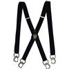 Olata Bretelle da Uomo a X con Moschettoni Apribottiglie, 25 mm, Nero
