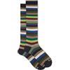 Gallo - Calze Lunghe Uomo Cotone Nero Righe Pari