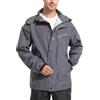 KUTOOK Giacca Impermeabile Uomo Giacca da Pioggia con Cappuccio Stacabile Giacche Moto Pioggia Giacca Ciclismo Antivento Catarifrangente Traspirante per Trekking Corsa e Vita Quotidiana