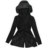 HHMY Parka invernale da donna foderata, calda fodera in orsacchiotto, cappotto trapuntato, lungo con cappuccio, cappotto spesso foderato in pelliccia, tinta unita, con chiusura lampo, S - 3XL