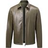 Allthemen Giacca Pelle Uomo Casual Vintage Giubbino Moto Cerniera Classique Faux Suede Jacket Bomber