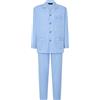 El Búho Nocturno Pigiama Uomo Lungo Cotone 100% - Popeline Set Classico Due Pezzi Giacca Maniche Lunghe Bottoni - Abbigliamento Notte Ospedale Leggero Autunno Estate Taglie Forti - Fil-à-Fil, XL