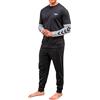 Pyrex Pigiama Uomo Cotone Leggero Lungo Primaverile M-XXL (IT, Testo, XXL, Regular, Regular, Modello 4)