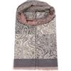 malito more than fashion malito - Sciarpa da donna alla moda - XXL morbida viscosa mix cashmere - Sciarpa invernale con stampa decorativa moderna e lunga - Pashmina Stola Orient S607, Rosa-Grigio , Taglia unica
