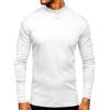 Oanviso Maglia Uomo Manica Lunga Invernale Termica a Collo Alto Elasticizzato Maglietta sotto Maglione Basic Caldo Maglioncino Sottogiacca Lupetto a Bianco XL