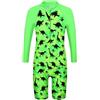 HUAANIUE Ragazzi Nuoto Manica Corta Costume da Bagno 3-11Y Bambini Un Pezzo Costume da Bagno Navy Protezione Solare 50+ Abiti da Bagno UPF Caldo Sportwear Costume Estate Surf