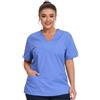 JONATHAN UNIFORM Divisa Sanitaria Donna, Casacca Medico 3 Tasche Manica Corta per Medico OSS Dentista Veterinario Clinica