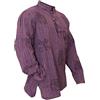SHOPOHOLIC FASHION Camicia da Uomo a Righe StoneWashed Leggera Stile Hippie da Nonno, Viola, 4XL