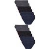 Generico Pacco da 24 Pacco da 12 e Pacco da 6 Slip e Boxer LIABEL Uomo 100% Cotone/Cotone Mercerizzato Colori Foto (9, 12 Slip Assortito)
