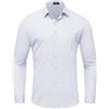 Mauro Kane Camicia Uomo Senza Stirare Maniche Lunghe con Bottoni Fibra di Bambù Senza Pieghe Business Elegante Camicie