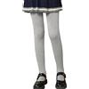 LOLANTA Collant termici per ragazze, calzamaglie foderati in pile, Bambina collant spessi per la scuola invernale, Grigio chiaro, 6-8 anni, M