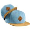 Soulbuddy Set di 2 Cappellini da Basecap Coordinati papà e Figlio - Snapback cap Traspiranti Uomo e Bambino - Look Mini Me Famiglia - Idea Regalo Originale (IT, Testo, S, Azzuro)