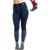 Merino.tech Pantaloni Lana Merinos Donna - 100% Intimo Termico + Calzini | Intimo termico donna in lana Merino, per trekking, sci e outdoor, non irrita la pelle, termoregolatore, anti-odore