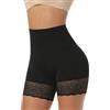 MISS MOLY Pantaloncini Sottogonna da Donna Anti Sfregamento Shorts di Sicurezza Intimi in Pizzo Guaina Snellente Contenitiva a Vita Alta Pantaloncino Modellante Senza Cuciture