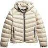 Superdry COAT HOODED FUJI PADDED JACKET Pellican Beige 8 Donna, Pelican Beige, 40