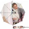 AIFLM Ombrello Personalizzato con Immagini/Testo Automatico/Pieghevole a Mano da Esterno Sun&Rain di Design per Pioggia/Sole, Viaggi, Regali